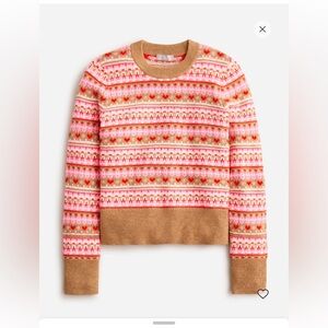 JCrew Shrunken Fair Aisle Sweater